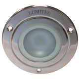 Lumitec - Shadow Flush Mount LED Down Light - Polished SS Finish - 4-Color White/Red/Blue/Purple Non-Dimming - 114110