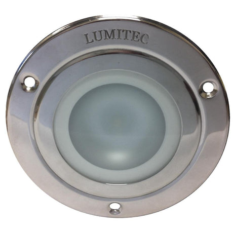 Lumitec - Shadow Flush Mount LED Down Light - Polished SS Finish - 4-Color White/Red/Blue/Purple Non-Dimming - 114110