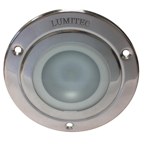 Lumitec - Shadow Flush Mount LED Down Light - Polished SS Finish - White Non-Dimming - 114113