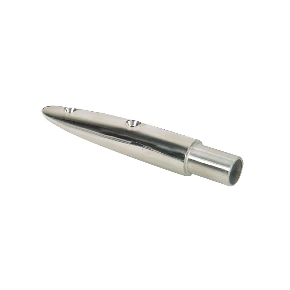 Whitecap 16-1/2 Rail End (End-Out) - 316 Stainless Steel - 7/8" Tube O.D. - 6050