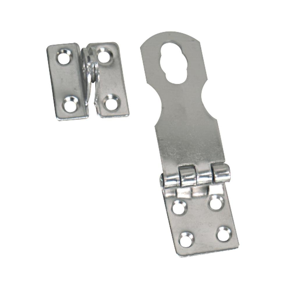 Whitecap Swivel Safety Hasp - CP/Brass - 1" x 3" - S-579C