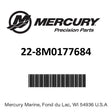 Mercury - Fitting-connect - 22-8M0177684
