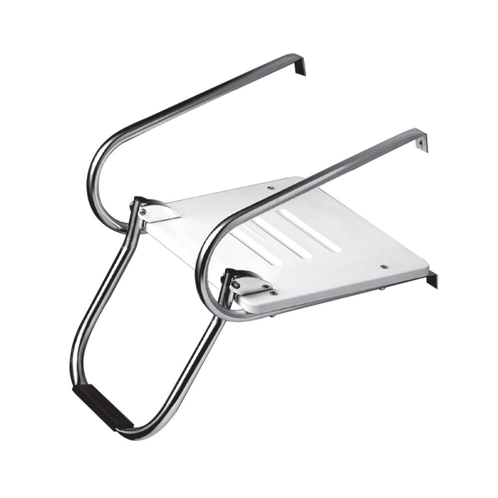 Whitecap White Poly Swim Platform w/Ladder f/Inboard/Outboard Motors - 67903