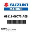 Suzuki - Bolt - 09111-06072-A05