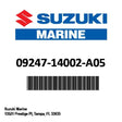 Suzuki - Plug - 09247-14002-A05