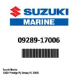 Suzuki - Seal,oil,17x30x - 09289-17006