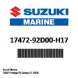 Suzuki - Gasket,pump cas - 17472-92D00-H17