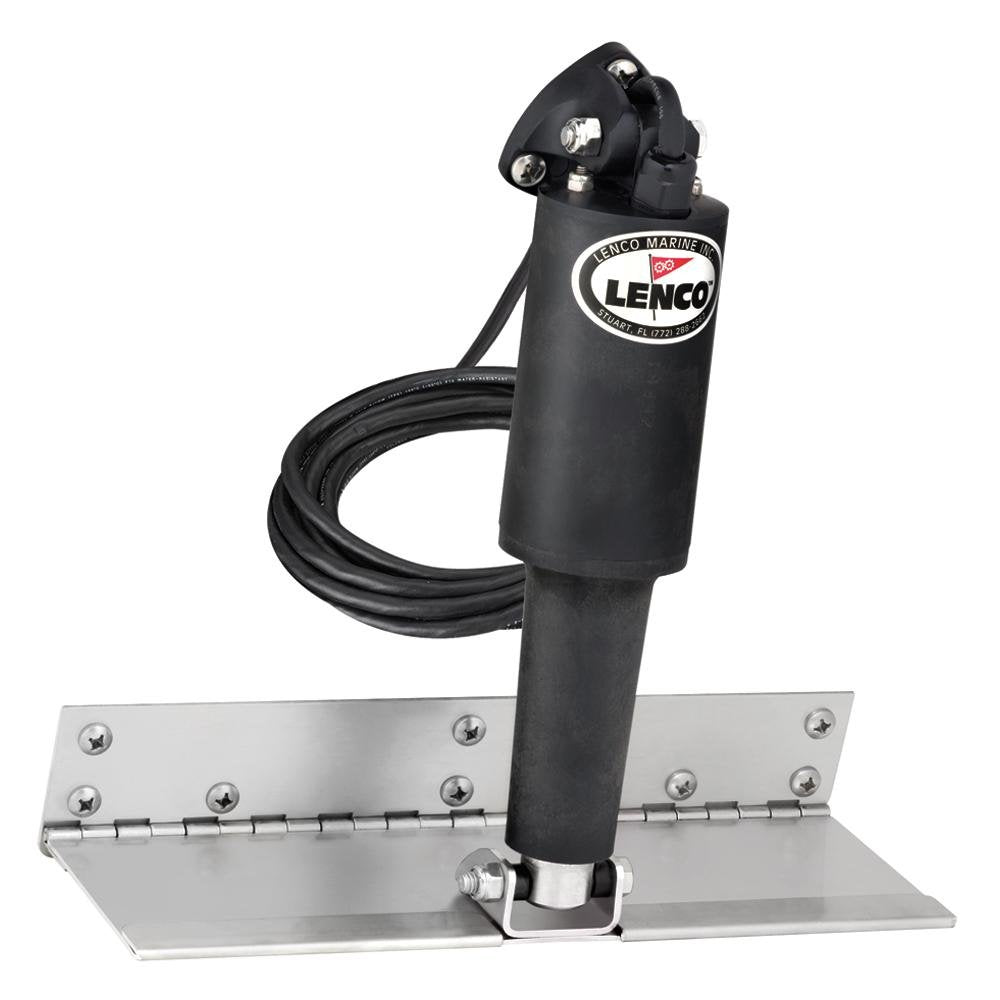 Lenco 4" x 12" Limited Space Trim Tab Kit w/o Switch Kit 12V - Standard Finish - Standard Actuator - 15125-101