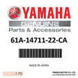 Yamaha - Muffler 1 - 61A-14711-22-CA