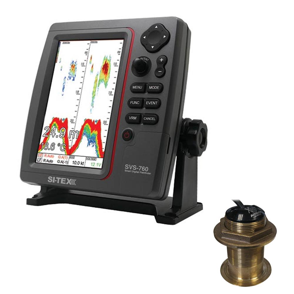 SI-TEX SVS-760 Dual Frequency Sounder 600W Kit w/Bronze 20 Degree Transducer - SVS-760B60-20