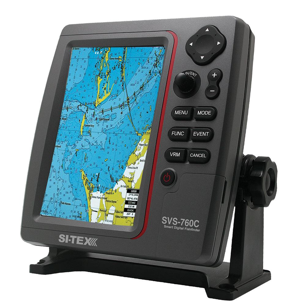 SI-TEX SVS-760C Digital Chartplotter w/Navionics+ Flexible Coverage - SVS-760C