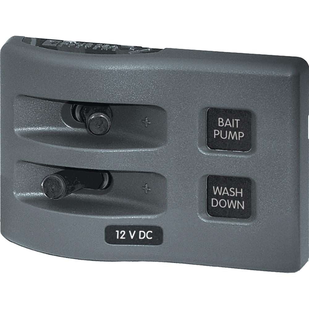 Blue Sea 4303 WeatherDeck 12V DC Waterproof Switch Panel - 2 Position - 4303