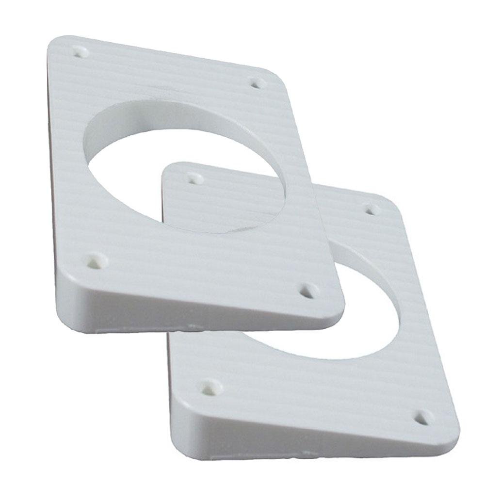 TACO Wedge Plates f/Grand Slam Outriggers - White - WP-150WHA-1