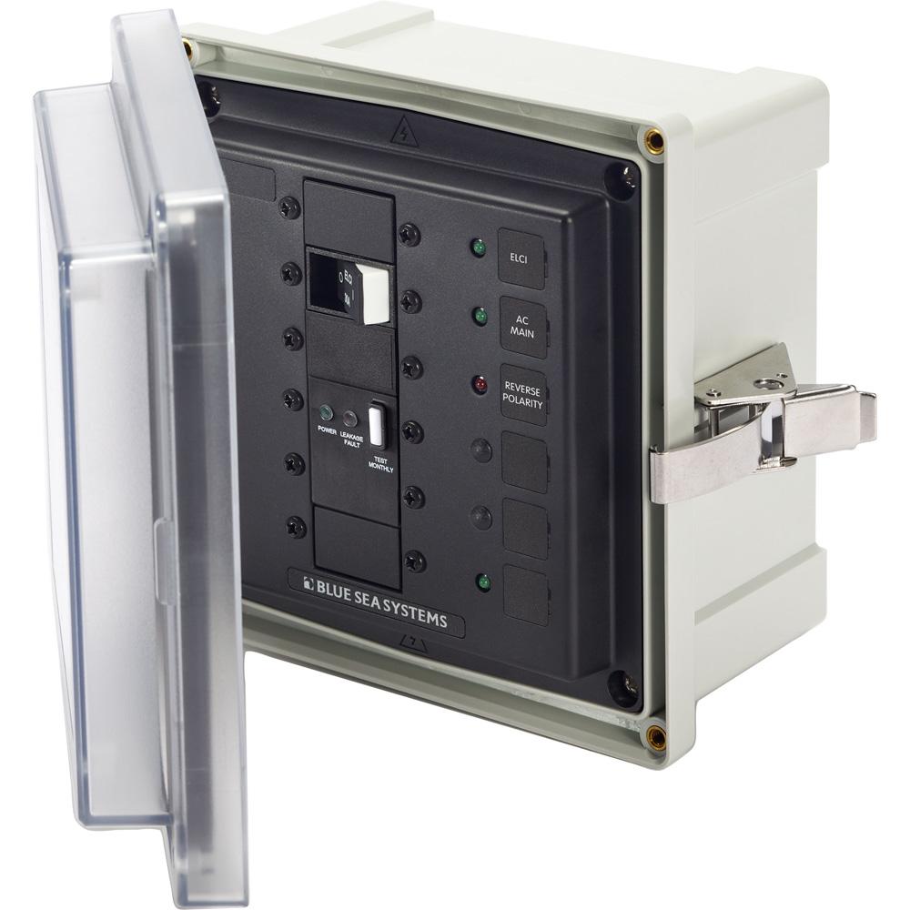 Blue Sea SMS Surface Mount System Panel Enclosure - 120/240V AC/50A ELCI Main - 1 Blank Circuit Position - 3119