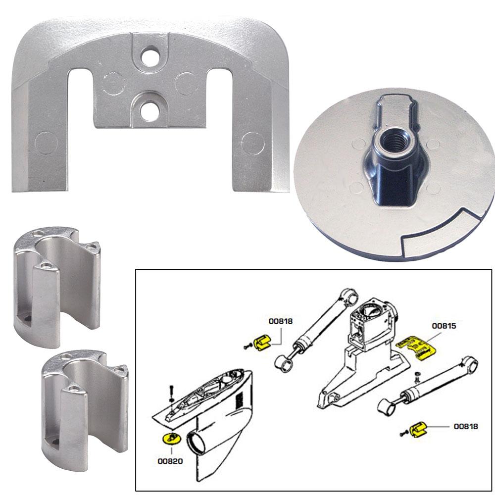 Tecnoseal Anode Kit w/Hardware - Mercury Bravo 2-3 - Zinc - 20804