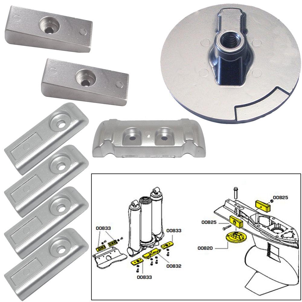 Tecnoseal Anode Kit w/Hardware - Mercury Verado 6 - Aluminum - 20816AL