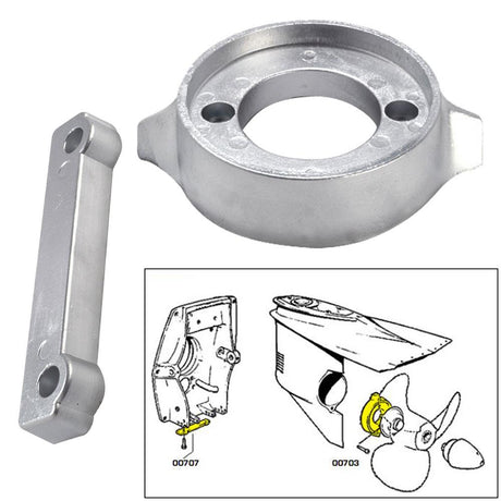 Tecnoseal Anode Kit w/Hardware - Volvo 280 - Zinc - 20701