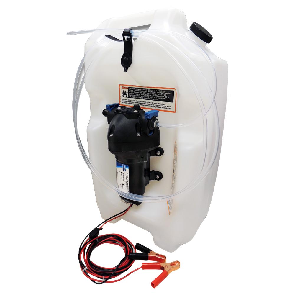 Jabsco Flat Tank Oil Changer System - 3-1/2 Gallon Tank - 12V - 17860-2012