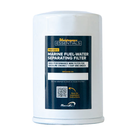 Maintenance Essentials Mini-10 Micron Marine Fuel-Water Separating Filter Replaces Yamaha MAR-M10EL-00-00