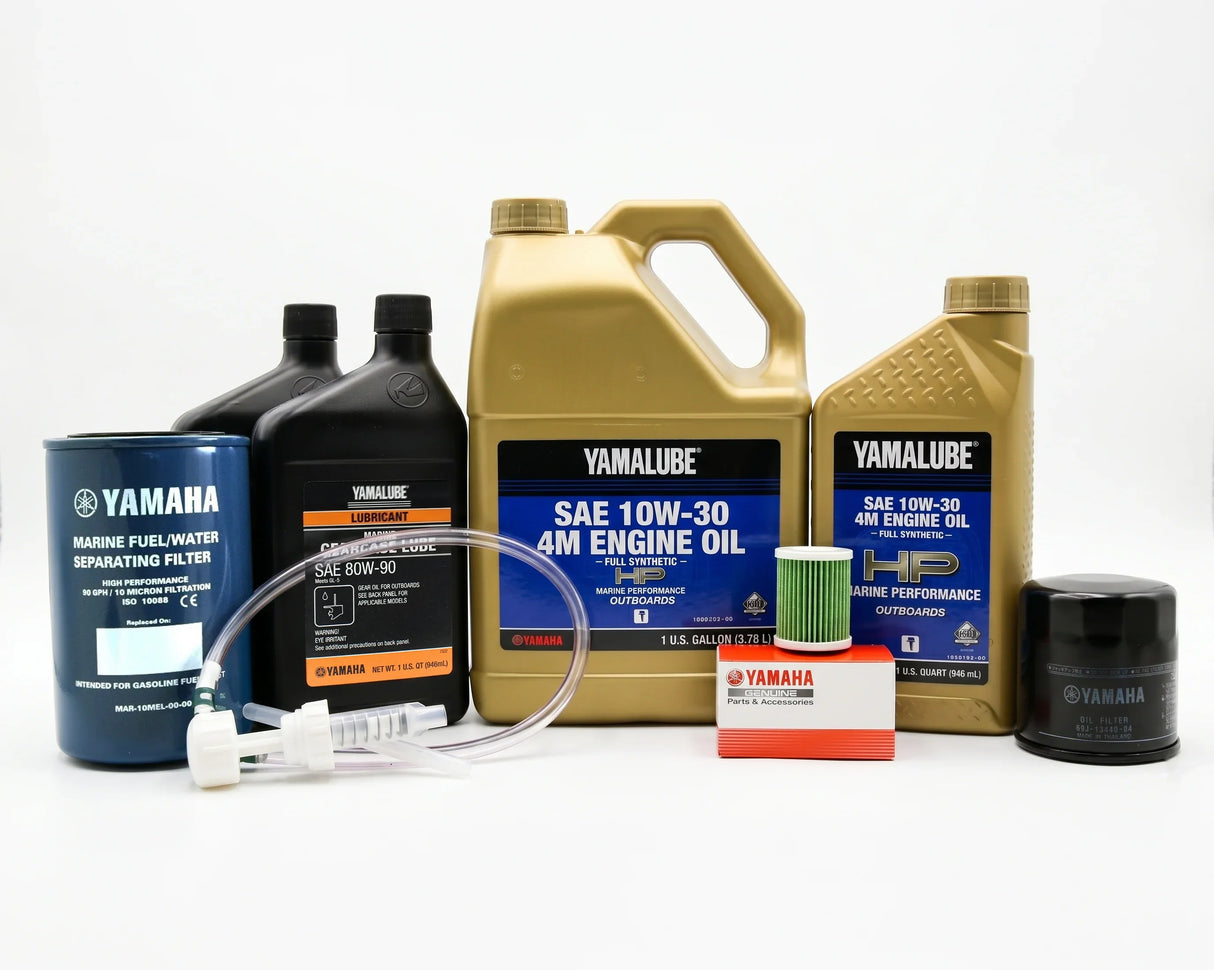 Yamaha VF150 VF175 SHO 20 Hour Service Maintenance Kit - Yamalube 10W-30 Full Synthetic