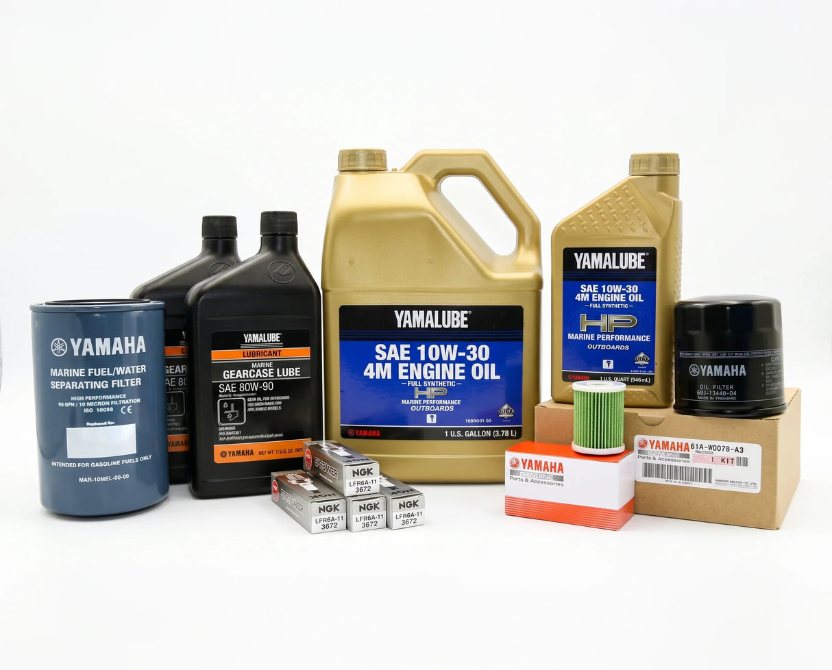 Yamaha VF150 VF175 SHO 100 Hour Service Maintenance Kit with Cooling - Yamalube 10W-30 Full Synthetic (All Models)