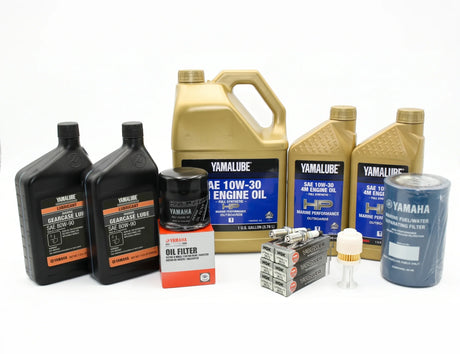Yamaha F200 & F225 TXR/TUR 3.3L V6 100 Hour Service Maintenance Kit - Yamalube 10W-30 Full Synthetic (2002-2005)