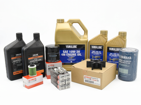 Yamaha F200 & F225 3.3L V6 100 Hour Service Maintenance Kit with Cooling - Yamalube 10W-30 Full Synthetic (2011-Current)