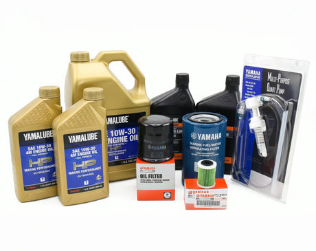 Yamaha F250 3.3L V6 20 Hour Service Maintenance Kit - Yamalube 10W-30 Full Synthetic - 2006-Current