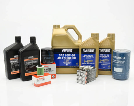 Yamaha F250 3.3L V6 100 Hour Service Maintenance Kit - Yamalube 10W-30 Full Synthetic - 2006-Current