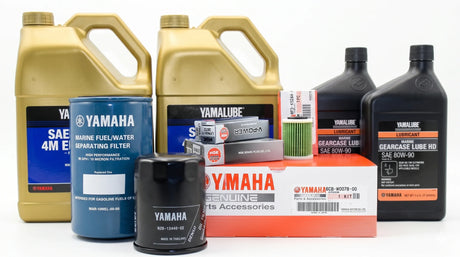 Yamaha VF200 VF225 VF250 SHO 100 Hour Service Maintenance Kit with Cooling - Yamalube 10W-30 Full Synthetic - LA Models Only