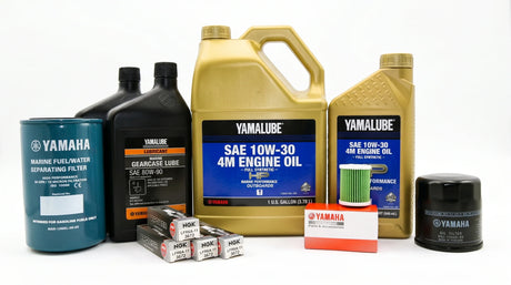 Yamaha F175 F200 2.8L 100 Hour Service Maintenance Kit - Yamalube 10W-30 Full Synthetic - All Models