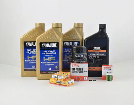 Yamaha F60 100 Hour Service Maintenance Kit - Yamalube 10W-30 Full Synthetic (2006-Current)