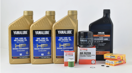 Yamaha T60 100 Hour Service Maintenance Kit - Yamalube 10W-30 Full Synthetic - 2007-Current