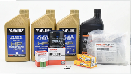 Yamaha T60 100 Hour Service Maintenance Kit with Cooling - Yamalube 10W-30 Full Synthetic - 2007-Current