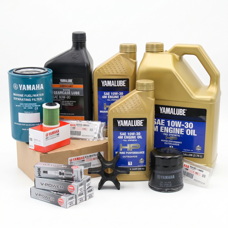 Yamaha F200 & F225 TUR/TXR 3.3L V6 100 Hour Service Maintenance Kit with Cooling - Yamalube 10W-30 Full Synthetic - 2006-2010