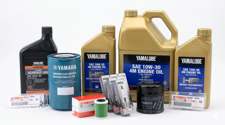 Yamaha F225 TLR 3.3L V6 100 Hour Service Maintenance Kit - Yamalube 10W-30 Full Synthetic - 2007-2009