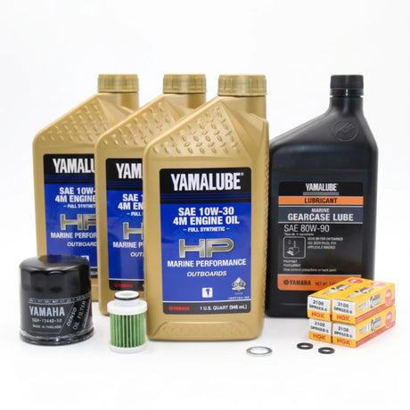 Yamaha T50 100 Hour Service Maintenance Kit - Yamalube 10W-30 Full Synthetic - 2007-Current