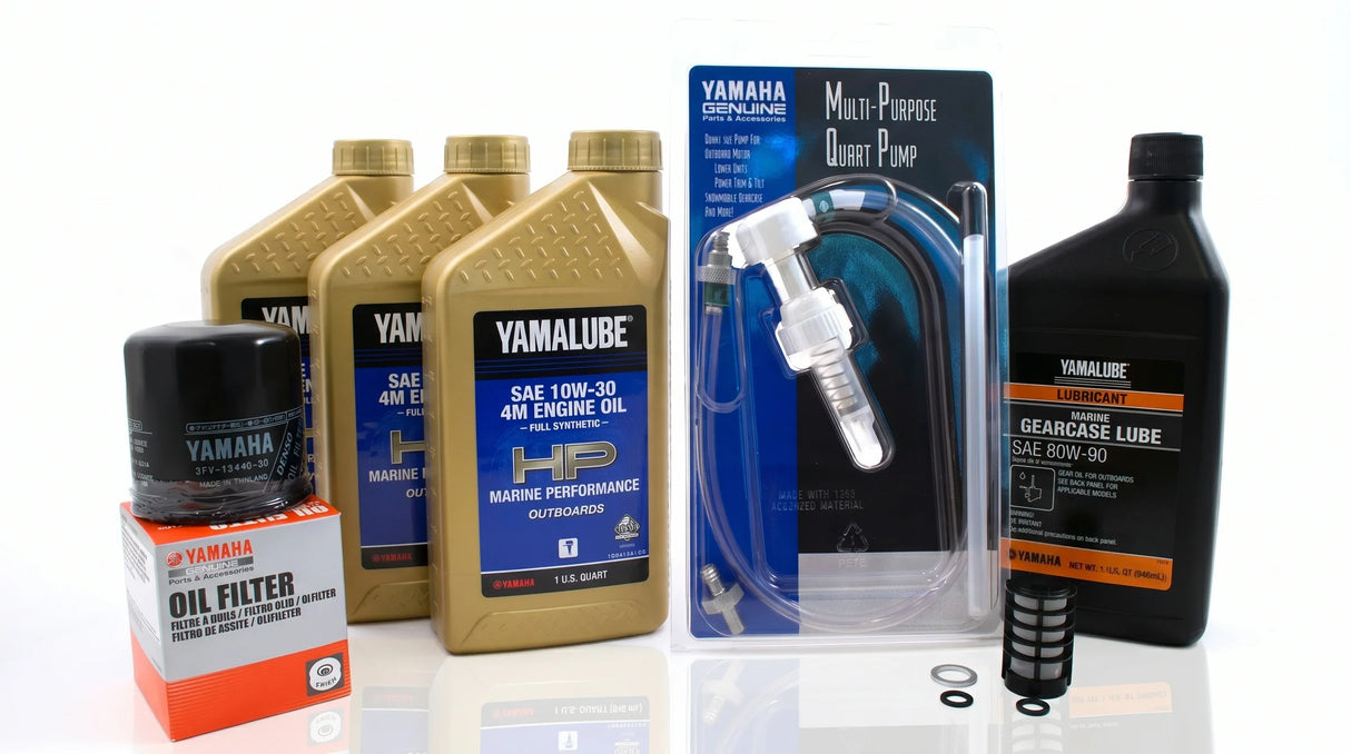 Yamaha F50 20 Hour Service Maintenance Kit - Yamalube 10W-30 Full Synthetic - 1995-1999