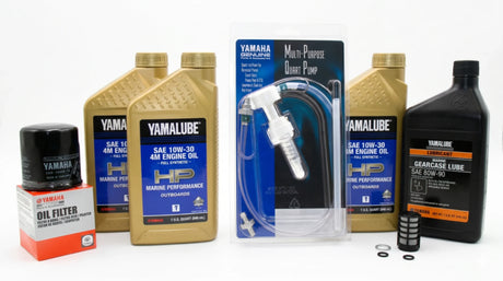 Yamaha F50 20 Hour Service Maintenance Kit - Yamalube 10W-30 Full Synthetic - 2000-2004