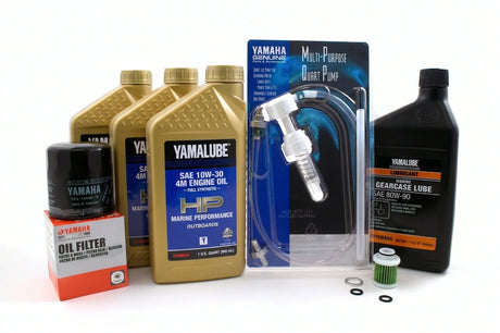 Yamaha F50 20 Hour Service Maintenance Kit - Yamalube 10W-30 Full Synthetic - 2006 - Current