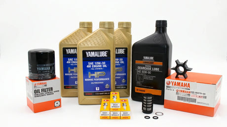 Yamaha F50 100 Hour Service Maintenance Kit w/ Cooling- Yamalube 10W-30 Full Synthetic - 1995 - 1996