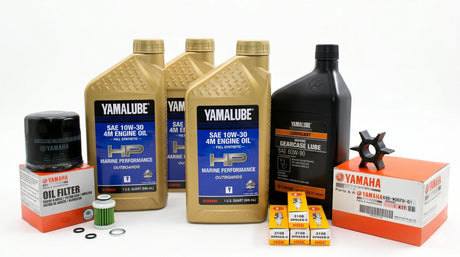 Yamaha F50 100 Hour Service Maintenance Kit With Cooling- Yamalube 10W-30 Full Synthetic - 2006 - Current