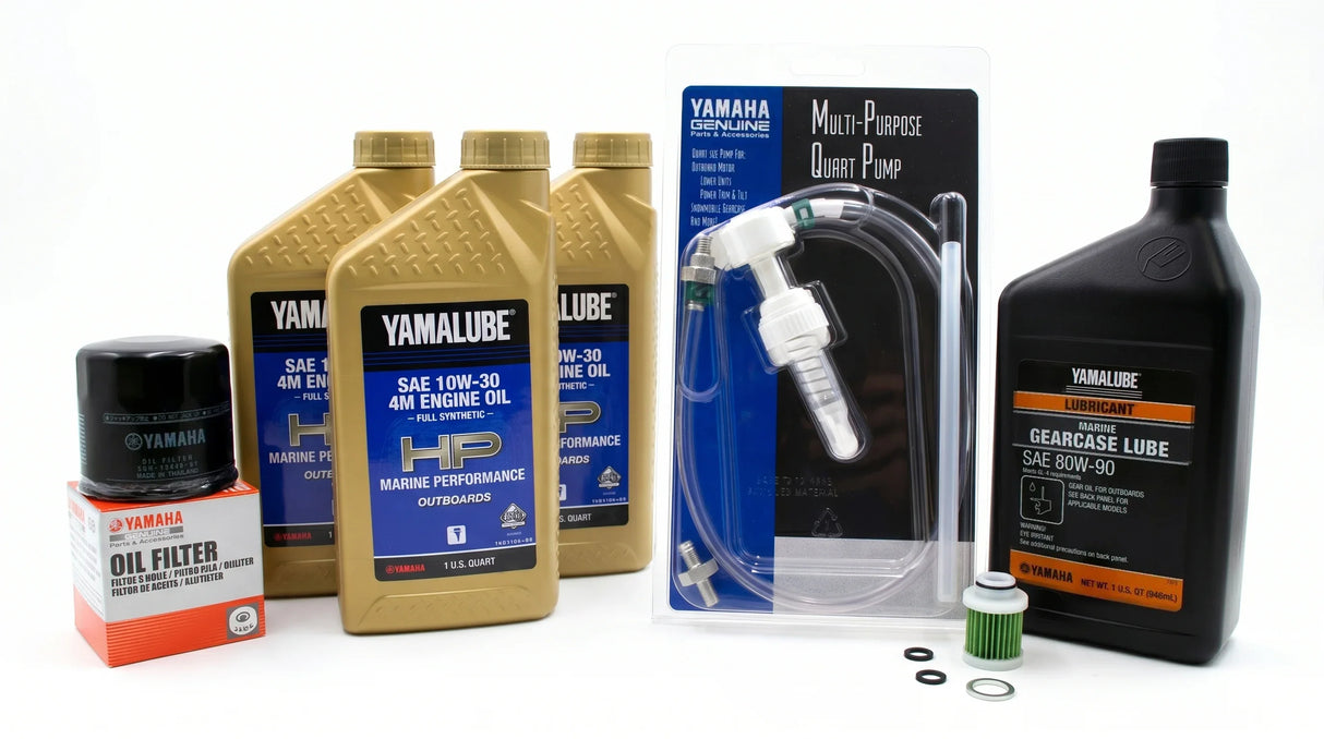 Yamaha F40 20 Hour Service Maintenance Kit Yamalube 10W-30 Full Synthetic - 2008-Current