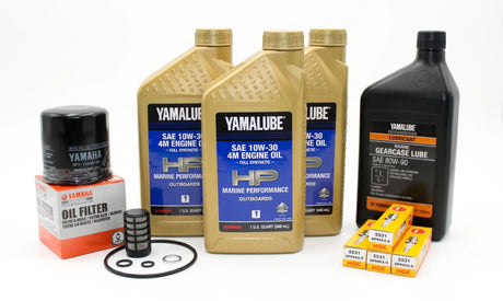 Yamaha F40 100 Hour Service Maintenance Kit Yamalube 10W-30 Full Synthetic - 1999