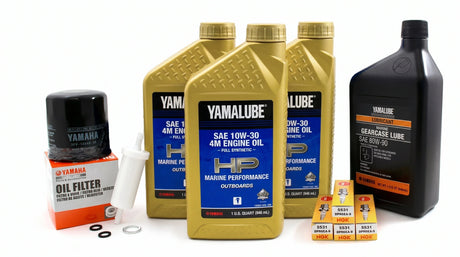 Yamaha F40 100 Hour Service Maintenance Kit Yamalube 10W-30 Full Synthetic - 2000