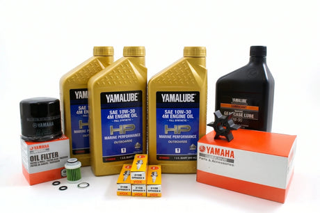 Yamaha F40 100 Hour Service Maintenance Kit w/ Cooling Yamalube 10W-30 Full Synthetic - 2008-current