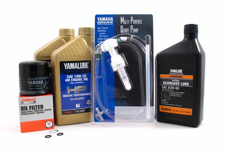 Yamaha F25 20 Hour Service Maintenance Kit Yamalube 10W-30 Full Synthetic - 2000-2004