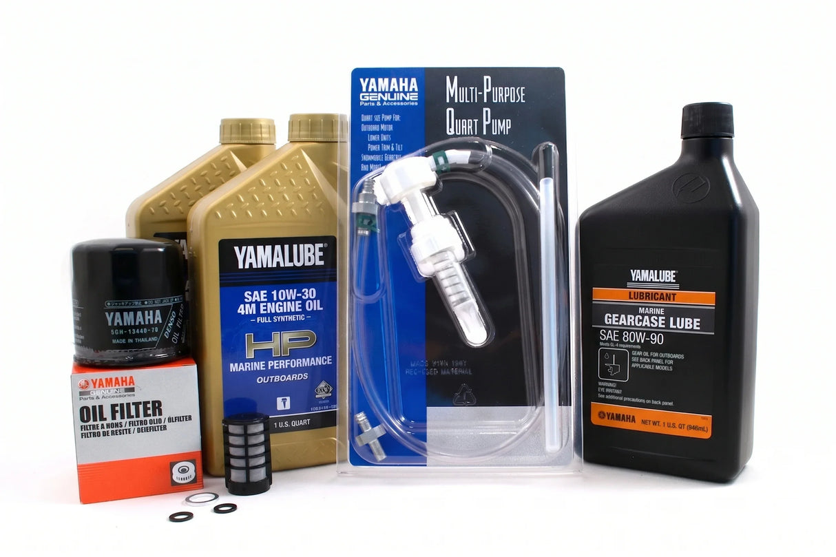 Yamaha F25 20 Hour Service Maintenance Kit Yamalube 10W-30 Full Synthetic - 2005