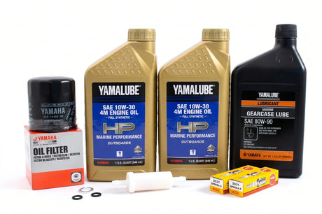 Yamaha F25 100 Hour Service Maintenance Kit Yamalube 10W-30 Full Synthetic - 1998-1999