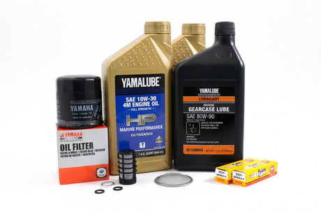Yamaha F25 100 Hour Service Maintenance Kit Yamalube 10W-30 Full Synthetic - 2005